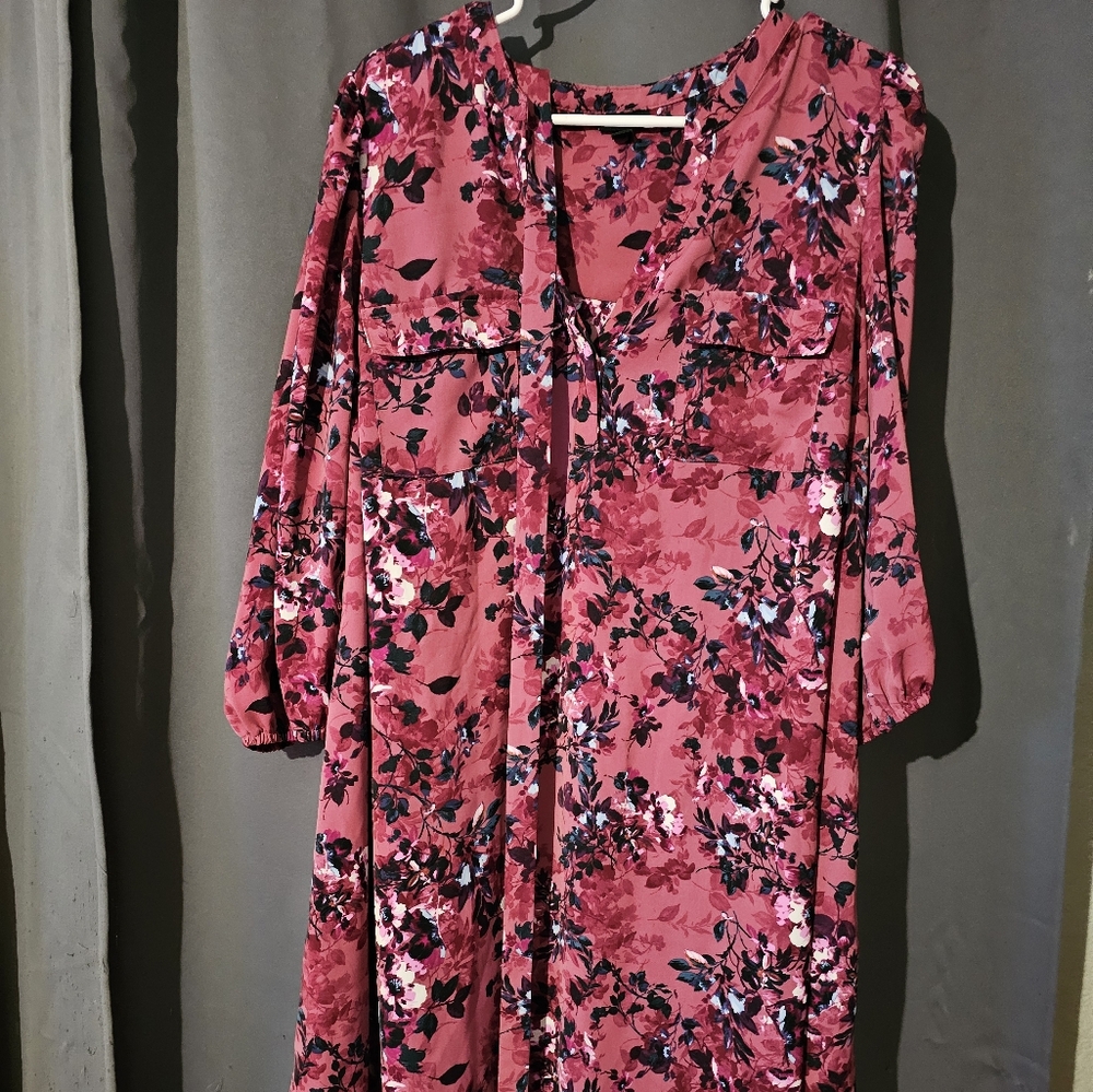 Torrid Mini Studio Crepe de Chine Shirt Dress Size 0